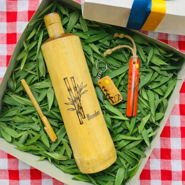 Bamboo Water Bottle – 100% Biodegradable & Custom Logo Available (Up to 1000ml)