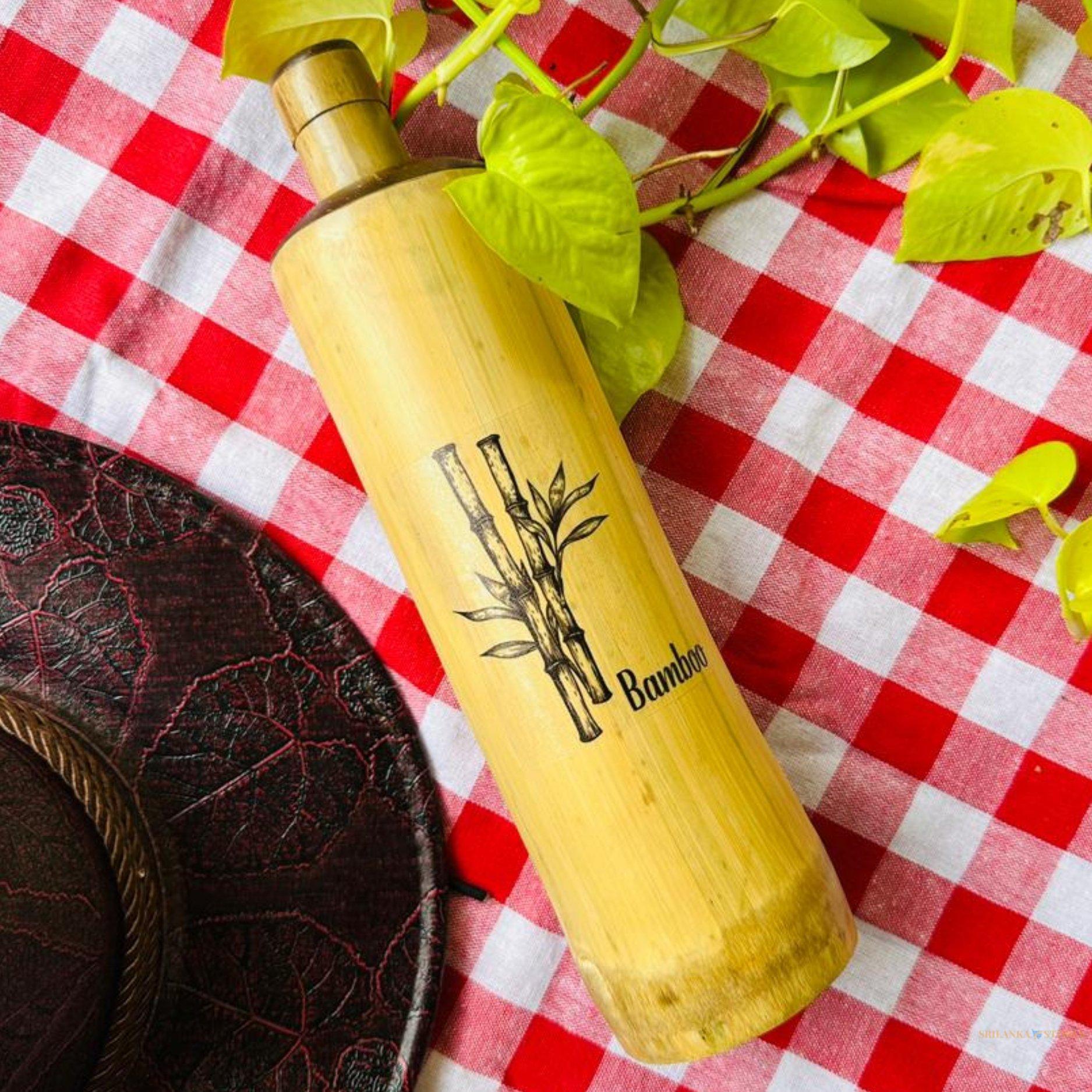 Bamboo Water Bottle – 100% Biodegradable & Custom Logo Available (Up to 1000ml)