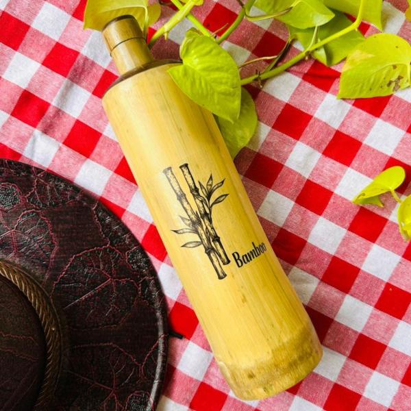 Bamboo Water Bottle – 100% Biodegradable & Custom Logo Available (Up to 1000ml)