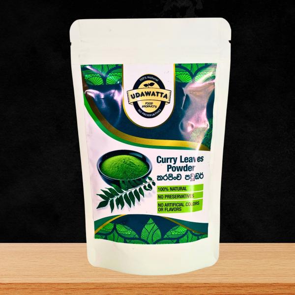 Pure Ceylon Curry Leaves Powder – 50g / 100g | Udawatta Food Products