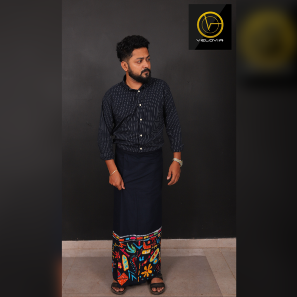 Velovia Premium Cotton Multicolor Sarong – SRNG022