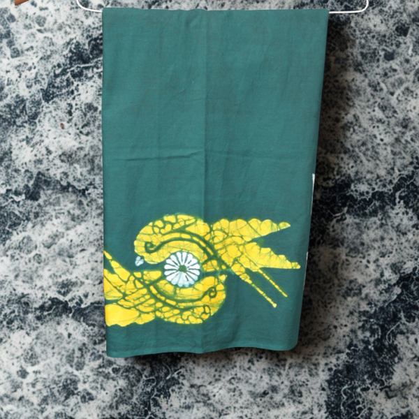 Velovia Premium Batik Sarong – Green & Yellow (SRNG026)