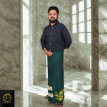 Velovia Premium Batik Sarong – Green & Yellow (SRNG026)