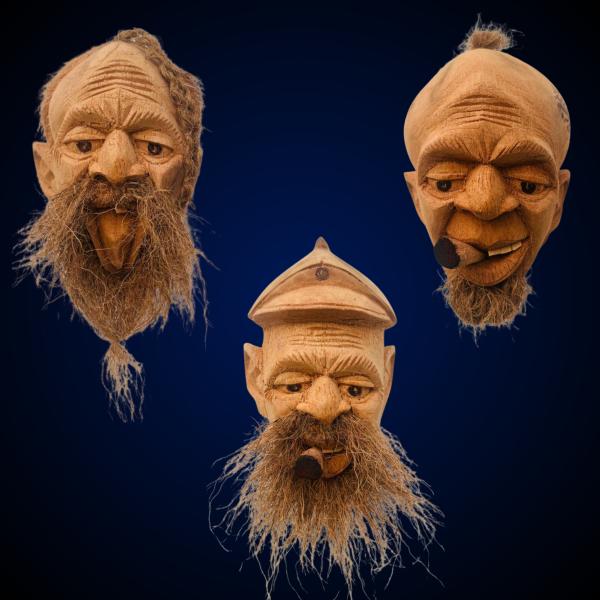 Coconut Husk Face Wall Art – 100% Eco-Friendly Handmade Décor by Wood Carving SL