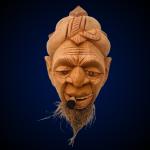 Coconut Husk Face Wall Art – 100% Eco-Friendly Handmade Décor by Wood Carving SL