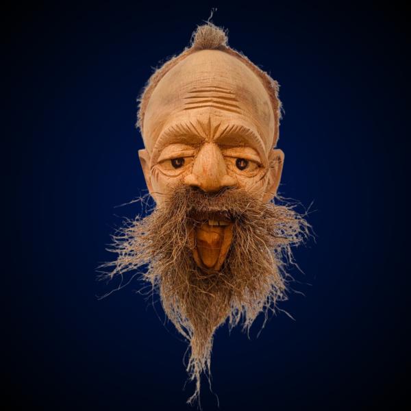 Coconut Husk Face Wall Art – 100% Eco-Friendly Handmade Décor by Wood Carving SL