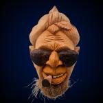 Coconut Husk Face Wall Art – 100% Eco-Friendly Handmade Décor by Wood Carving SL