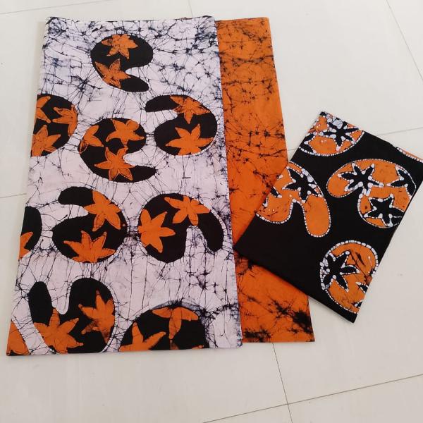 Handmade Super Voil Batik Saree – 7 Yards with Jacket Piece