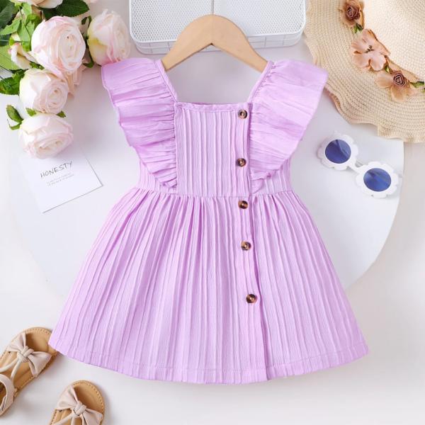 Princess Style Cotton Frock for Baby Girls